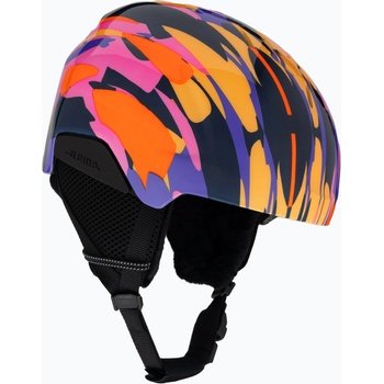 Alpina Детска ски каска Alpina Pizi розов оранжев/син гланц