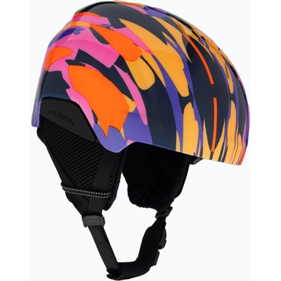 Alpina Детска ски каска Alpina Pizi розов оранжев/син гланц