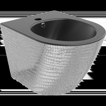 Mexen Lena бидет, черен мат/сребърен модел на риба - 35224872 (35224872)