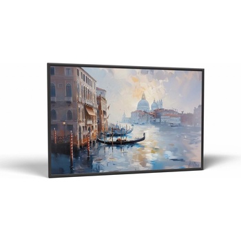 Destinácie Benátske Ráno | Obraz Vintessia v ráme Rozmery obdĺžnik: 40x60, Rám: Čierny matný-alu
