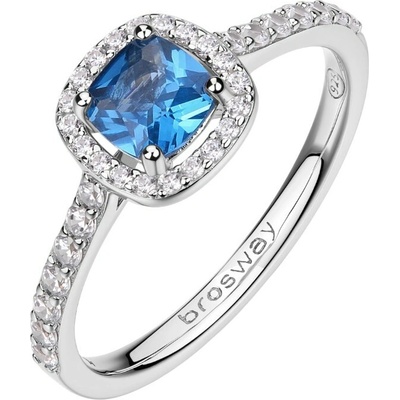Brosway strieborný prsteň Fancy Freedom Blue FFB129