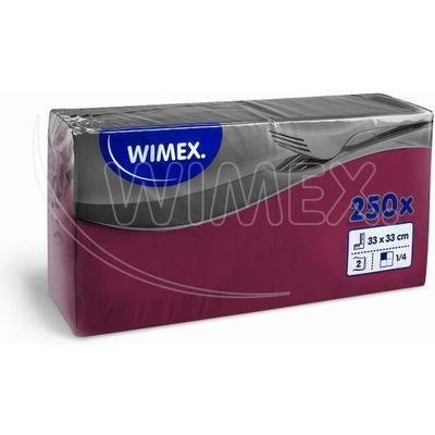 Wimex Ubrousek PAP FSC Mix 2V 33x33 cm 250 ks bordový