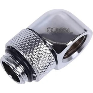 Alphacool L-конектор Alphacool HF, Въртящ се, G1/4 външна към G1/4 вътрешна резба, Сребрист (1011041) - tehnik
