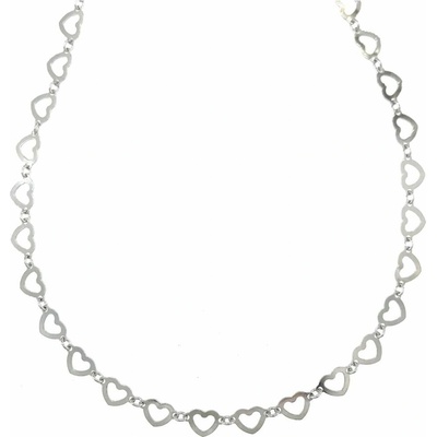 InfinitySilver Strieborný srdiečkový náhrdelník AR1100848