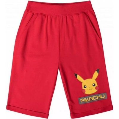 oficiální licence Bermudy Pokémon s Pikachu Červená