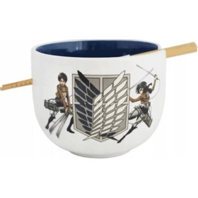 Attack on Titan Ramenová miska s hůlkami Survey Corps 414 ml