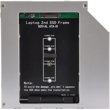 Makki Caddy за лаптоп M. 2 SATA 9.5 mm (MAKKI-CADDY-95-M2)