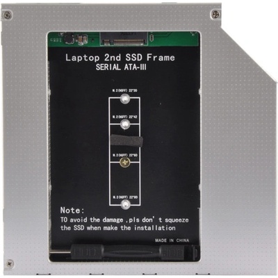 Makki Caddy за лаптоп M. 2 SATA 9.5 mm (MAKKI-CADDY-95-M2)