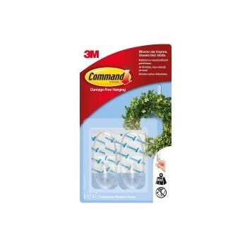 Command Закачалки прозрачни Outdoor Size-M 2бр