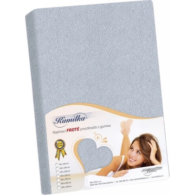 Bellatex froté prostěradlo Kamilka světle šedé 90x200