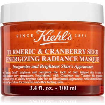 Kiehl's Turmeric & Cranberry Seed Energizing Radiance Mask озаряваща маска за лице за всички видове кожа, включително и чувствителна 100ml