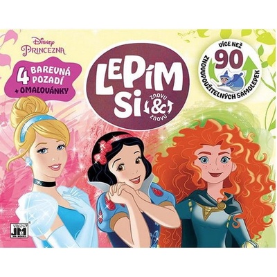 Lepím si zvova a znova Princezné 90 ks