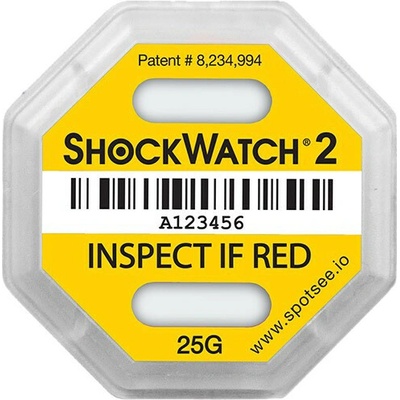 Indikátor nárazu Shockwatch2 - 25 g, žltý shockwatch2_25g_zluty