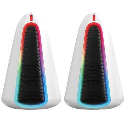 Marvo reproduktory MONKA SG-500, 2.0, 6W, biele, regulácia hlasitosti, RGB podsvietenie SG-500