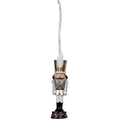 Vánoční závěsná ozdoba louskáček 3*3*13 cm Clayre & Eef