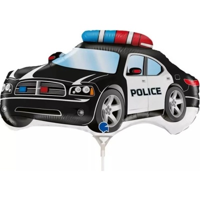 Grabo 80 cm fóliový balónek Auto POLICIE černé