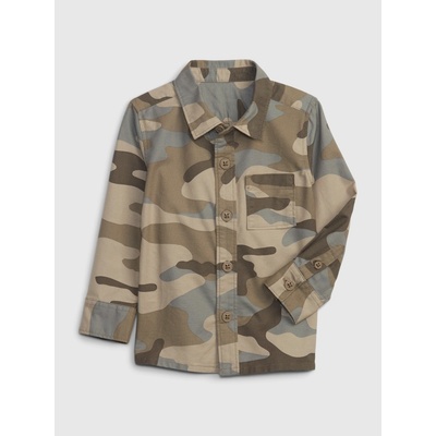 GAP Baby košile s army vzorem hnědá – Zbozi.Blesk.cz