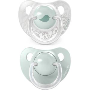 Suavinex Birdies Anatomical Silicone 0-6m биберон Green 2 бр