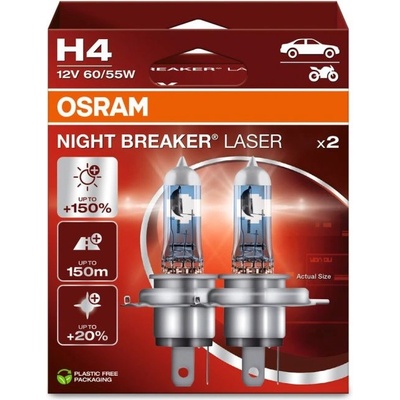 OSRAM H4 OSRAM Night Breaker Laser +150% Кутия 2 бр (1573)