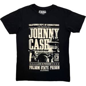Johnny Cash Prison Poster Carbon Black L Риза (JCCBN28MB03)