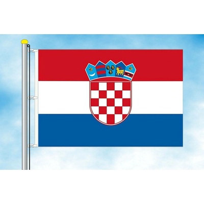 LIBEA, s.r.o. Vlajka Chorvatska Rozměr: 40×60 cm, Uchycení: Karabiny na stožár