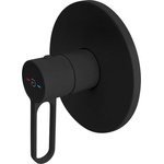 FDesign Вграден смесител за душ FDesign Zaffiro матово черен с вградено тяло (FD1-ZFR-7PA-22)