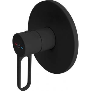 FDesign Вграден смесител за душ FDesign Zaffiro матово черен с вградено тяло (FD1-ZFR-7PA-22)
