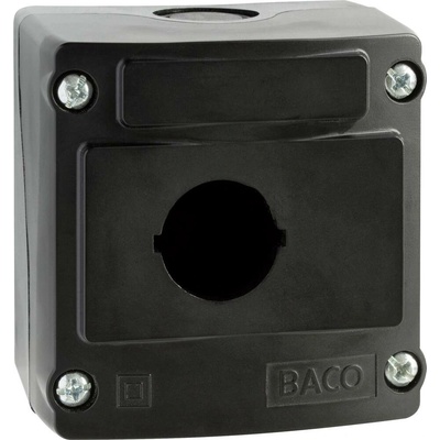 BACO LBX0100NR 100530 prázdný kufřík 1 instalační pozice (d x š x v) 74 x 74 x 47.9 mm černá 1 ks