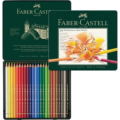 Faber-Castell 110024 Polychromos umělecké nejvyšší kvality 24 ks
