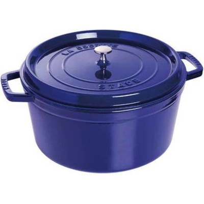 Staub Cocotte hrniec okrúhly 22 cm 2,6 l tmavomodrý