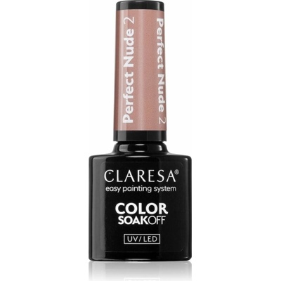 Claresa SoakOff UV/LED Color Perfect Nude gélový lak na nechty odtieň 2 5 g