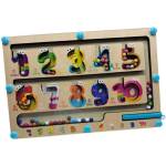 Raya Toys Дървена играчка Raya Toys - Дъска с цифри и магнитни топчета (517126077)