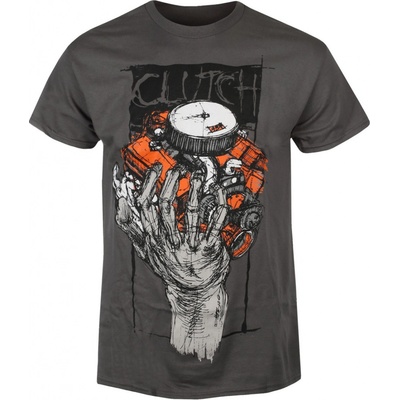 Tričko metal Indiemerch Clutch H 454 čierne