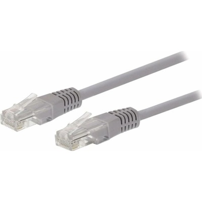 C-Tech CB-PP5-025 patch, Cat5e, UTP, 0,25m, šedý