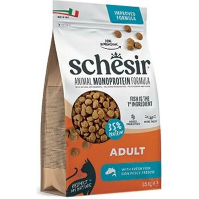 Schesir Cat Adult Animal Monoprotein Formula Čerstvé morské ryby 1,5 kg