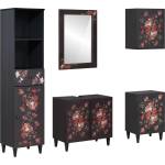 vidaXL Комплект шкафове за баня 5 бр. 62 x 33 x 58 см (3310144)