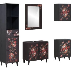 vidaXL Комплект шкафове за баня 5 бр. 62 x 33 x 58 см (3310144)