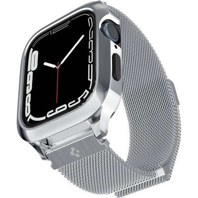 Spigen Metal Fit Pro Silver Apple Watch 8/7 45 mm ACS04584