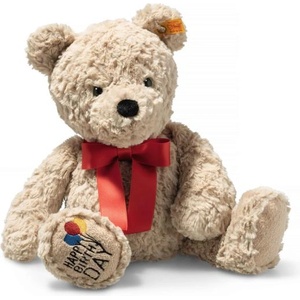 Steiff Friends Jimmy Teddy bear - Честит рожден ден, бежова плюшена играчка (114069)