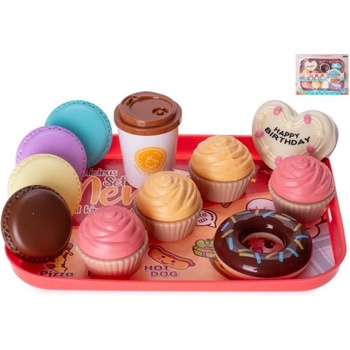 Mikro Комплект сладкарски 11бр с поднос 22x16см