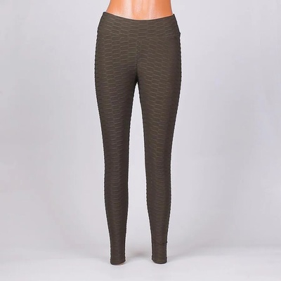 Дълъг клин в тъмнозелено с ефектен десен