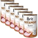 Brit Paté & Meat Dog Rabbit 6 x 400 g