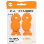 Real Techniques Mini Miracle Concealer Puff 6 Pack гъбичка за фон дьо тен