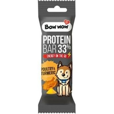 Bow wow poch. Proteinová tyčinka Drůbež&Kurkuma 32 g