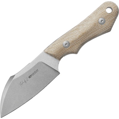 Viper HANDY2 Sheepfoot Stonewash M390, Natural Canvas Micarta, Kydex sheath VT4050CN