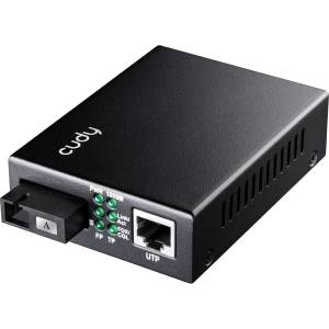 Cudy MC100GSB-40A мрежов медиен конвертор 1000 Мбит/с Мулти режим, Единичен режим Черен (MC100GSB-40A)