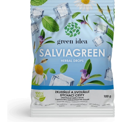 Green idea Salviagreen Bonbóny bylinné 100 g
