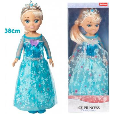 Teddies princezna ledová zimní plast 38 cm