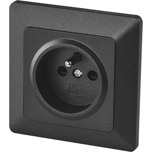 EMOS Домашен контакт 250v/16a антрацит (ems1227)