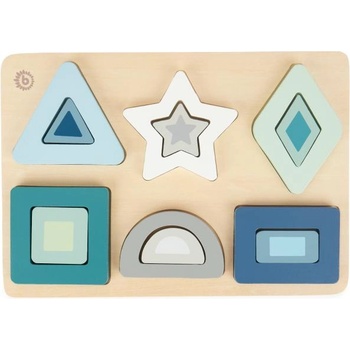Bieco - Дървен пъзел за вграждане - форми